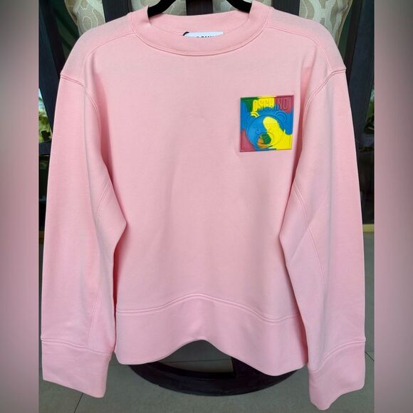 Moschino Couture Logo sweatshirt In Pink Size US 4 New With Tags - Picture 1 of 10
